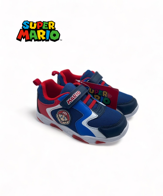 Basket enfant Super Mario rouge et bleue  à scratch - Garçon