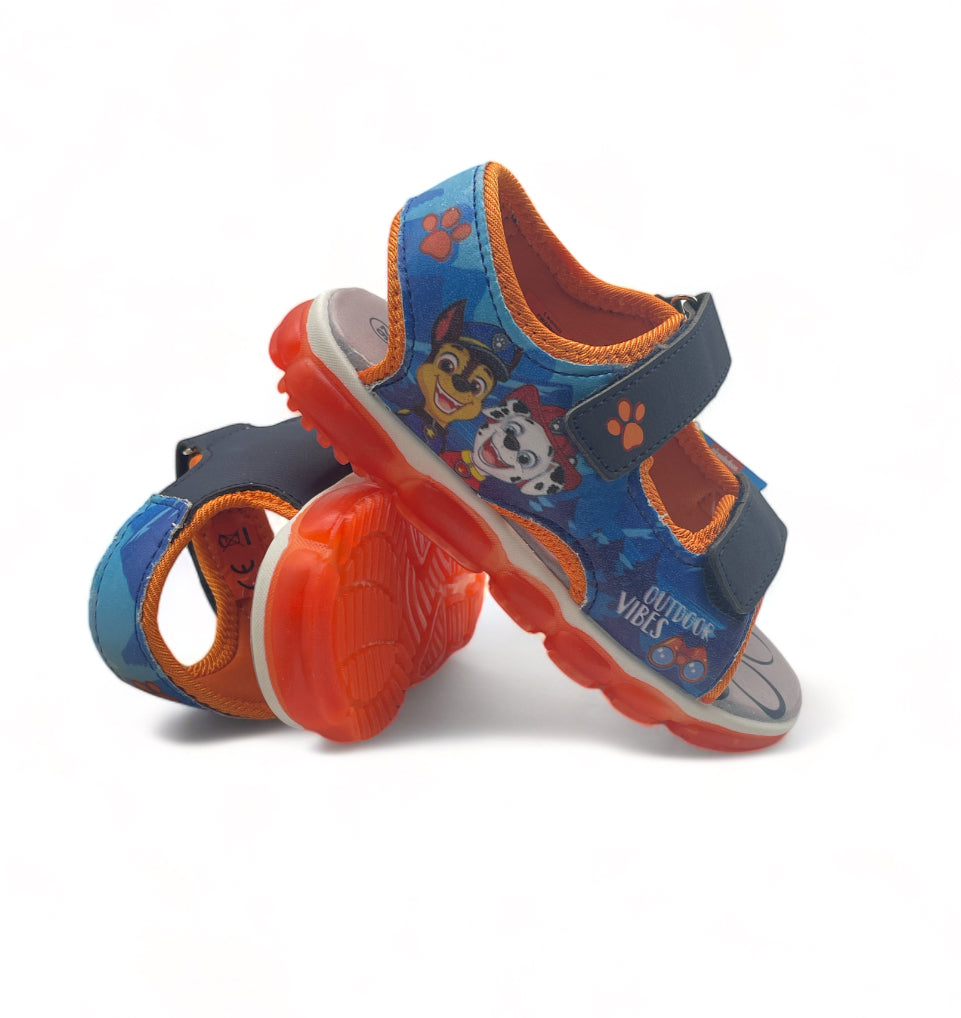 Sandales Eclairantes Orange Pat Patrouille Garçon "OutDoor Vibes" -Enfant