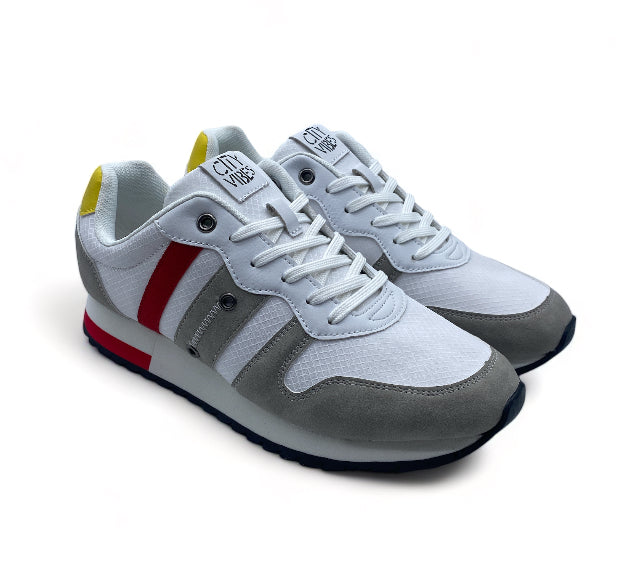 Basket ville Blanche streetwear à bande de marque Patrick - Homme