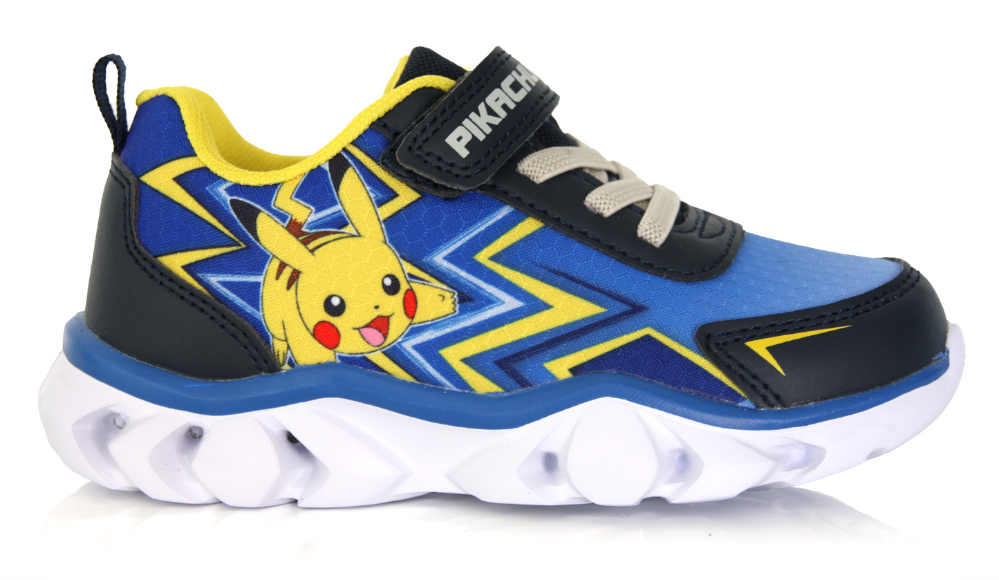 Baskets Enfant Pokémon Pikachu bleu et jaune
