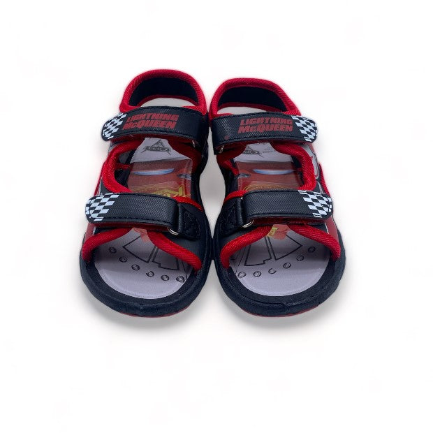 Sandales rouge Cars à scratch Enfant  - Garçon