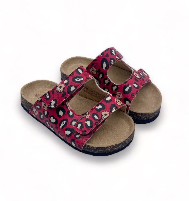 Sandales Minnie rouge liège - Fille