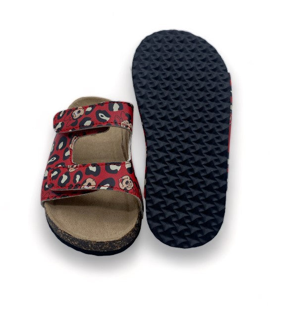 Sandales Minnie rouge liège - Fille