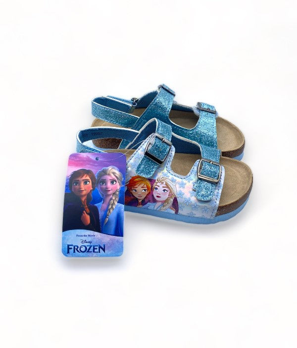 Sandales la reine des neiges pailletés bleu - FIlle