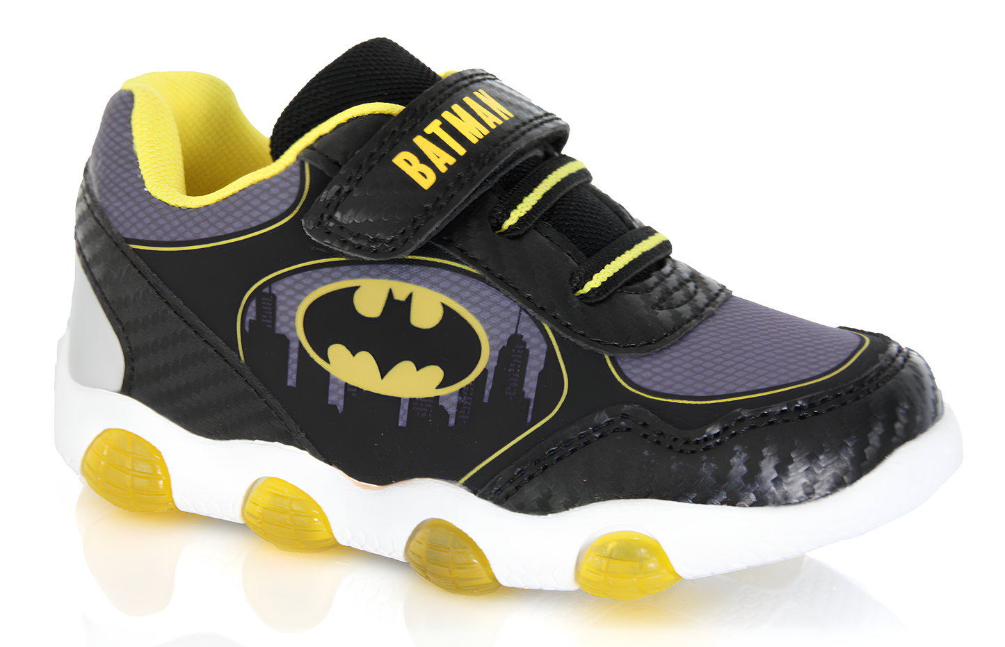 Baskets Enfant Batman Noires & Jaunes