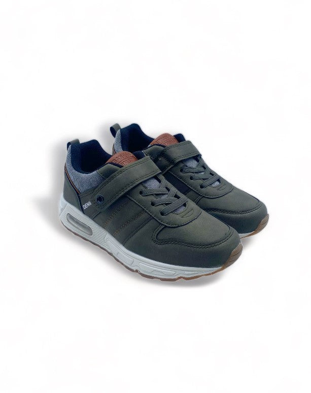 Basket urbaine Sprox couleur olive à scratch type Denim à scratch - Unisexe