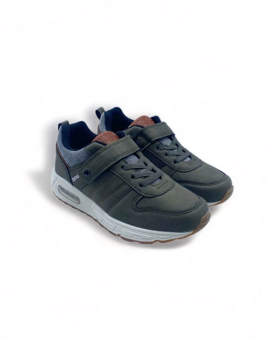 Basket urbaine Sprox couleur olive à scratch type Denim à scratch - Unisexe