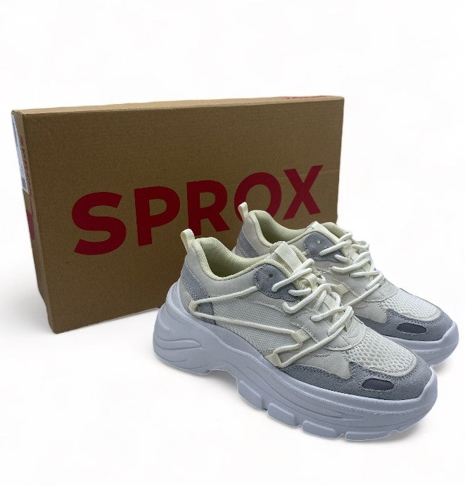 Basket Sprox empiècement grise Femme