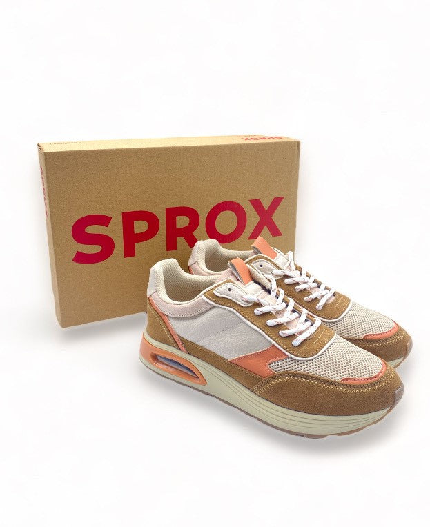 Basket Sprox Marron de sport et de ville à bulle - Femme