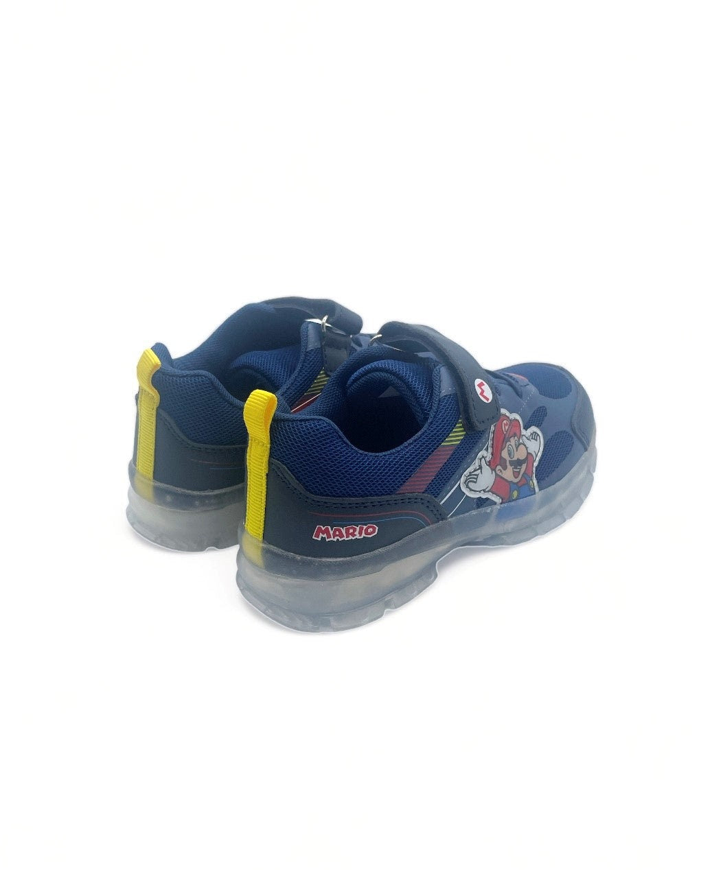 Basket Mario éclairante bleu foncée enfant - Garçon
