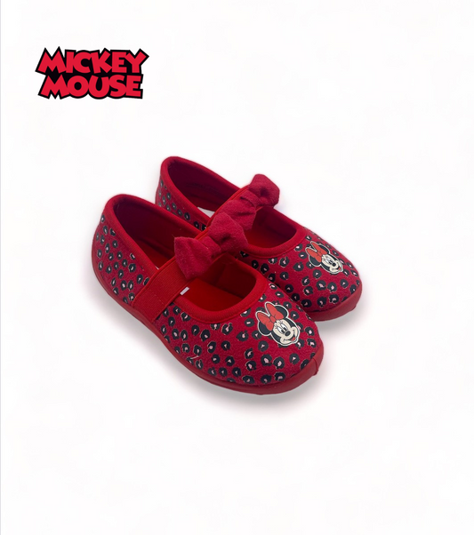 Pantoufles ballerine Minnie Mouse rouge - Fille