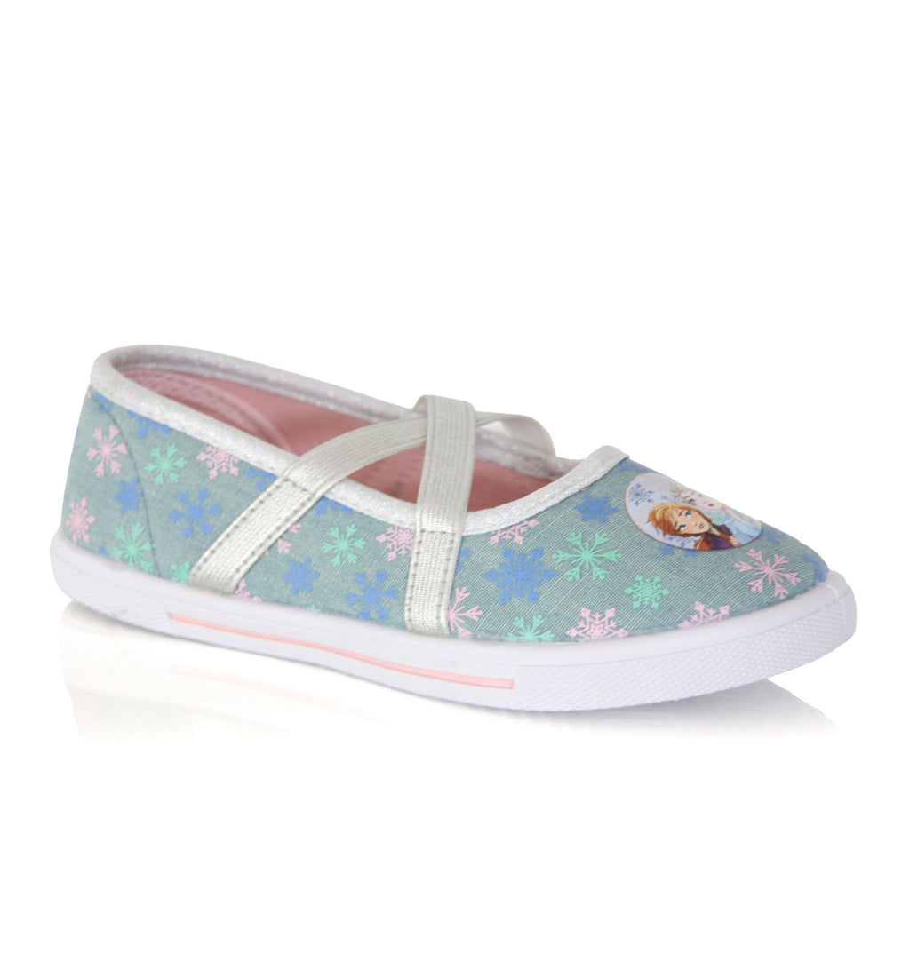 Ballerines Reine des Neiges Anna Elsa Fille Bleu 24 au 32