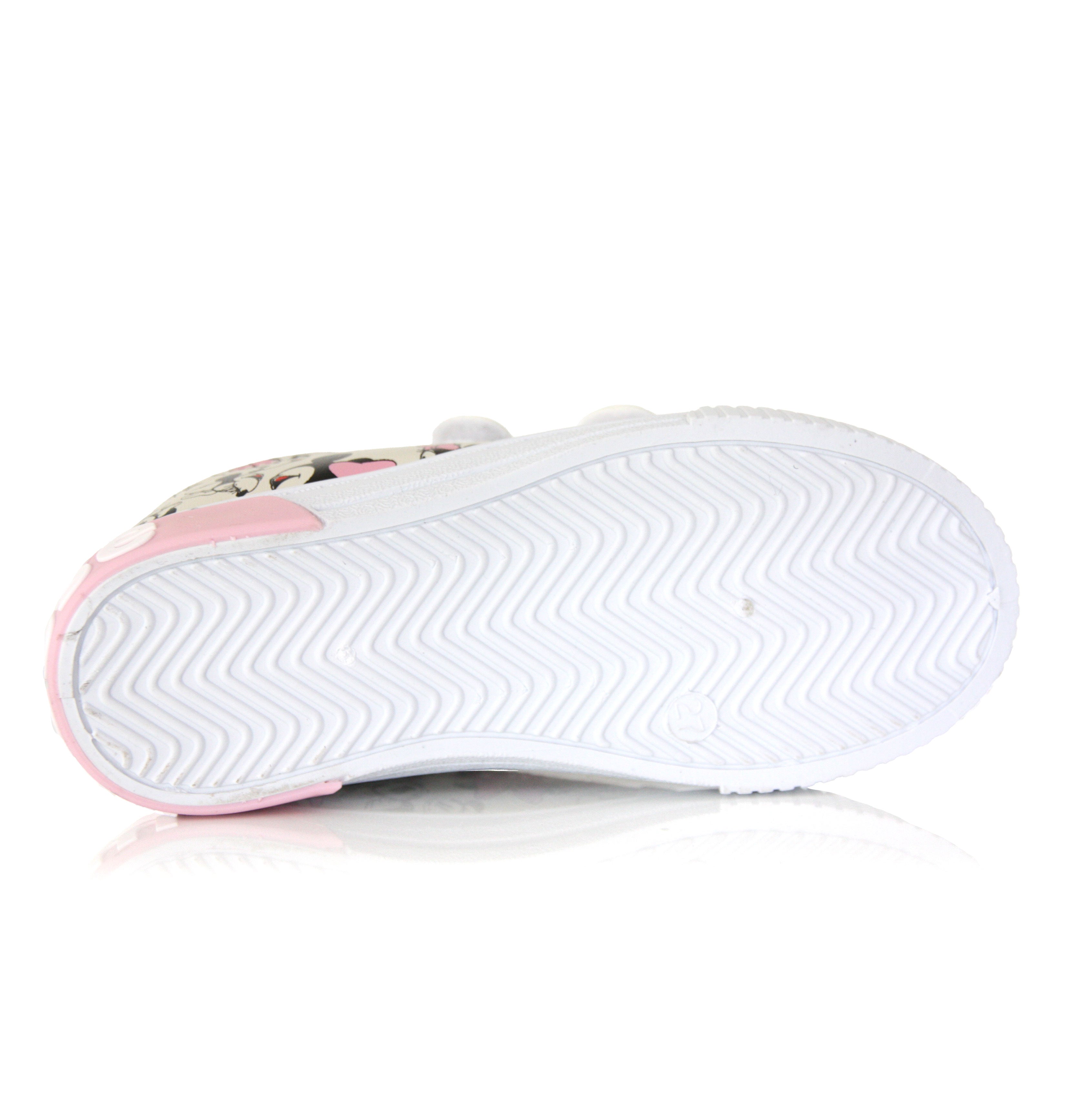 Basket Basse Minnie Fille Rose et Blanche à Scratch –24 au 30