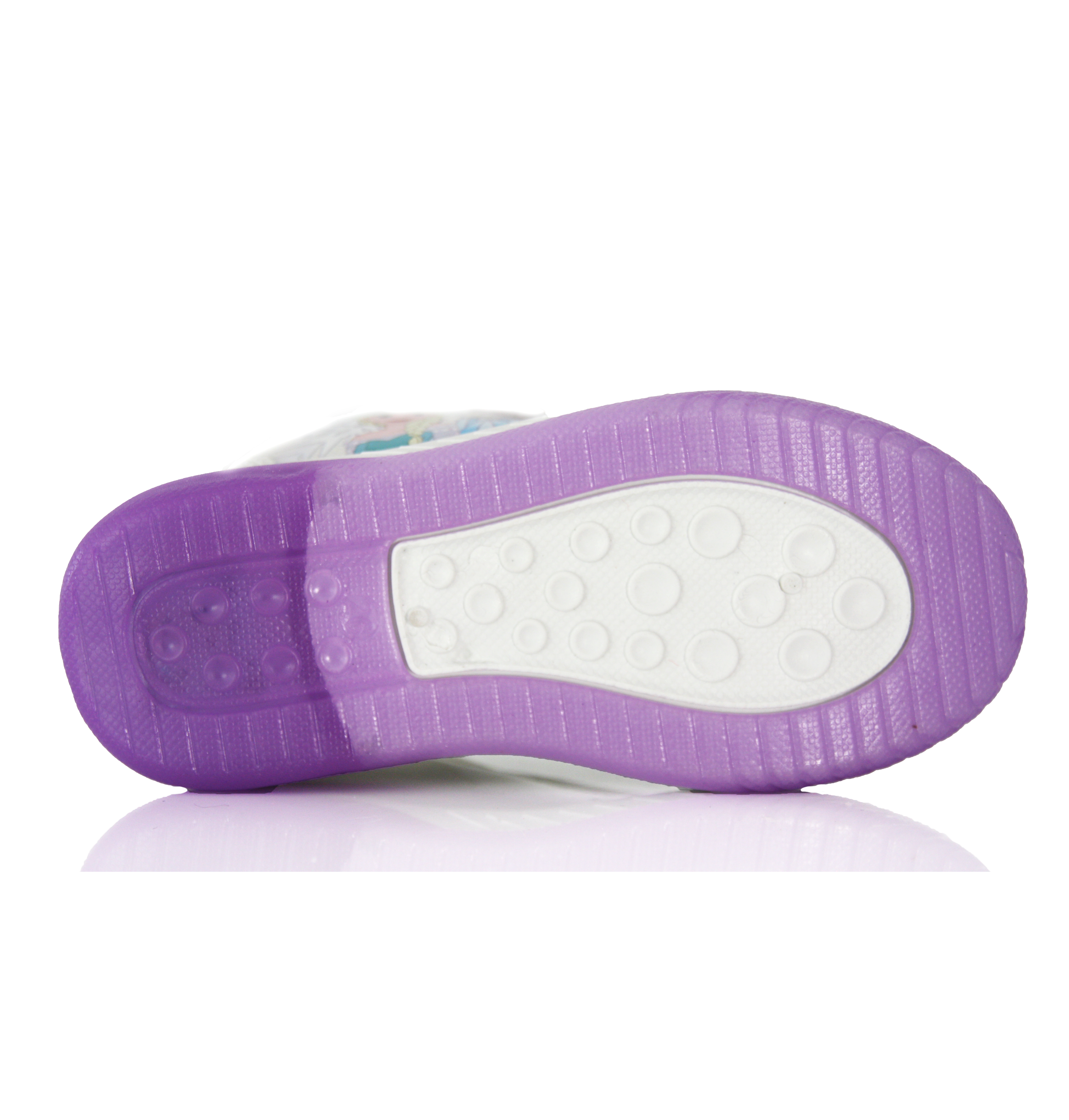 Baskets Fille Reine des Neiges Elsa Disney Scratch Violet & Blanche