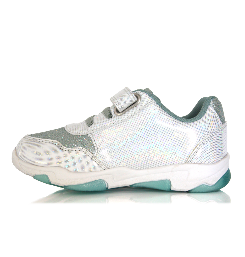 Baskets Fille Reine des Neiges pailletées Elsa Disney Turquoise