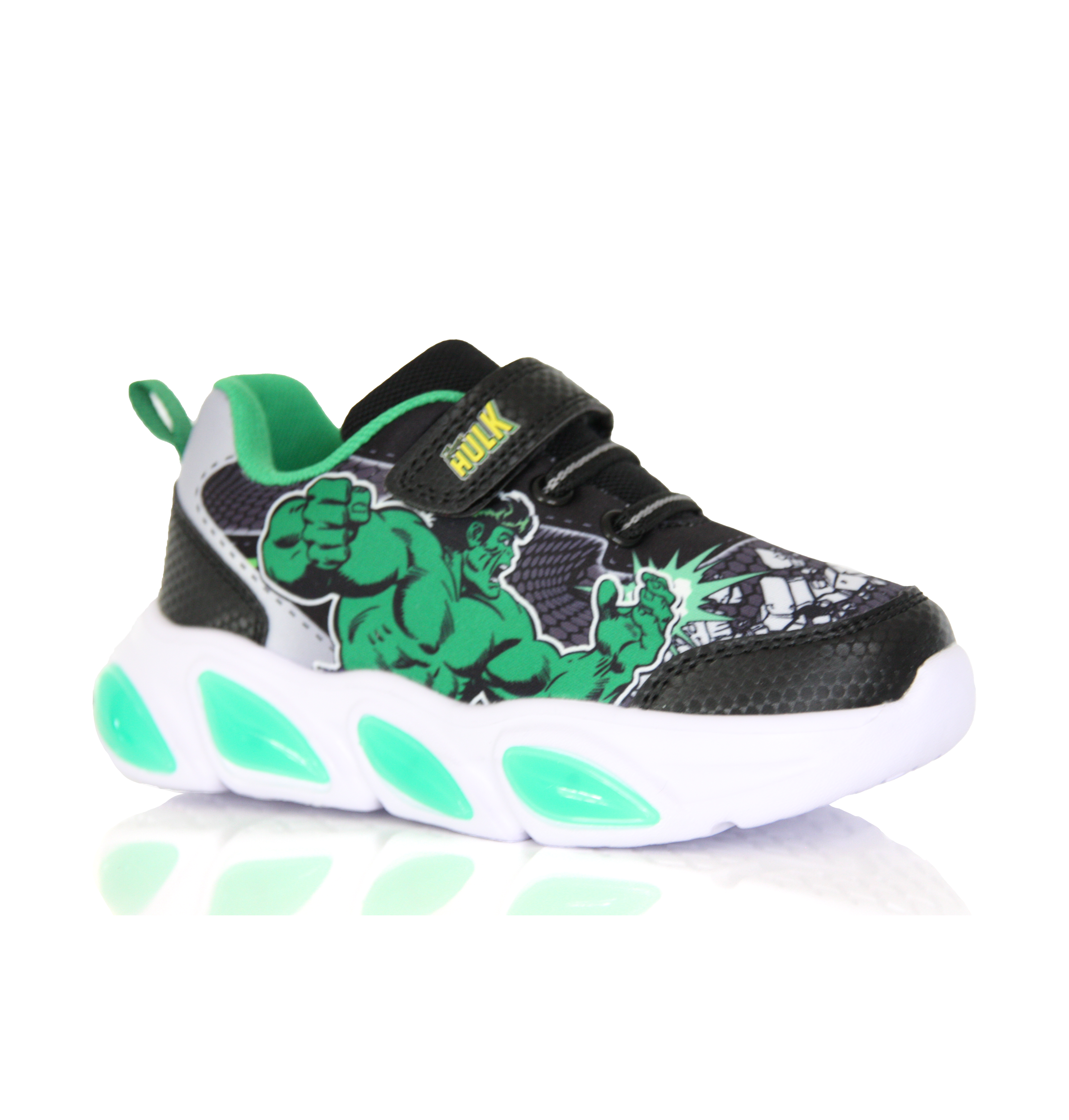 Basket Hulk Marvel Lumineuse Noir et verte Image secondaire du produit