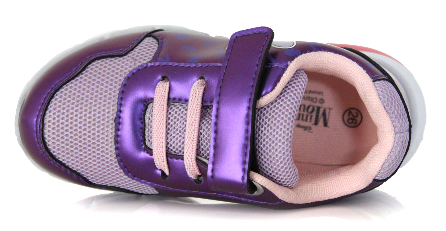 Basket Fille Minnie – Violet Métallisé