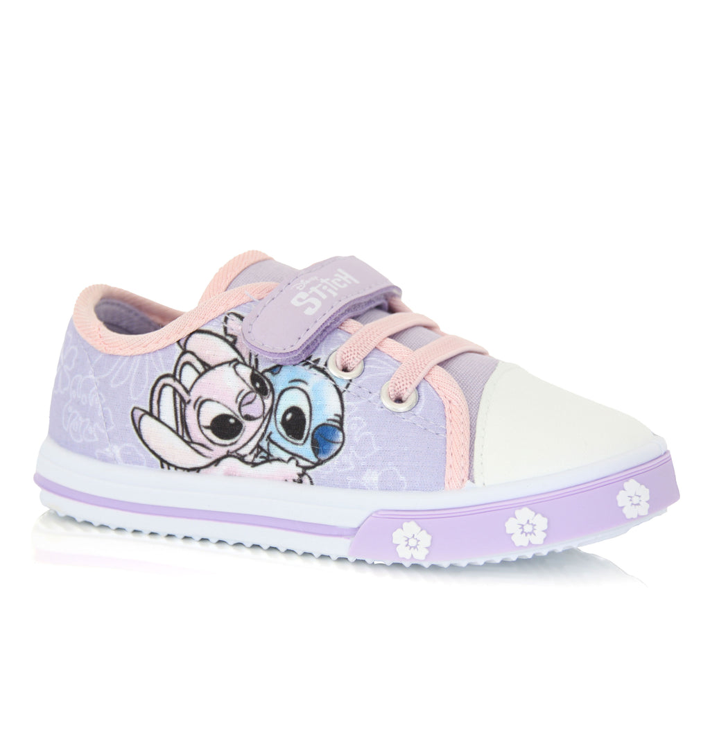 Baskets Basses Stitch Enfant Mauves du 20 au 25