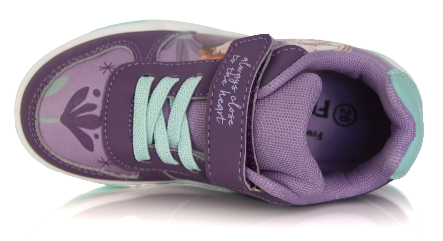Baskets Fille Disney La Reine des Neiges violette