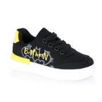 Baskets enfant Batman noires & jaunes à lacets