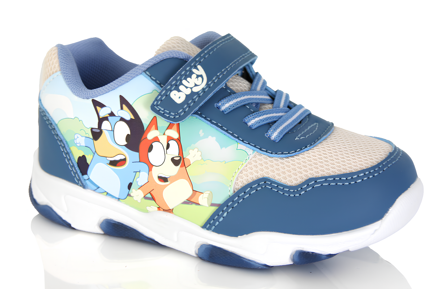 Baskets Enfant Bluey Bleu & Beige