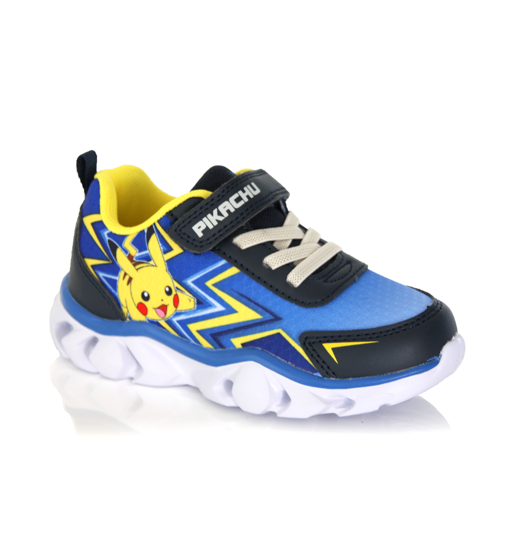 Baskets Enfant Pokémon Pikachu bleu et jaune