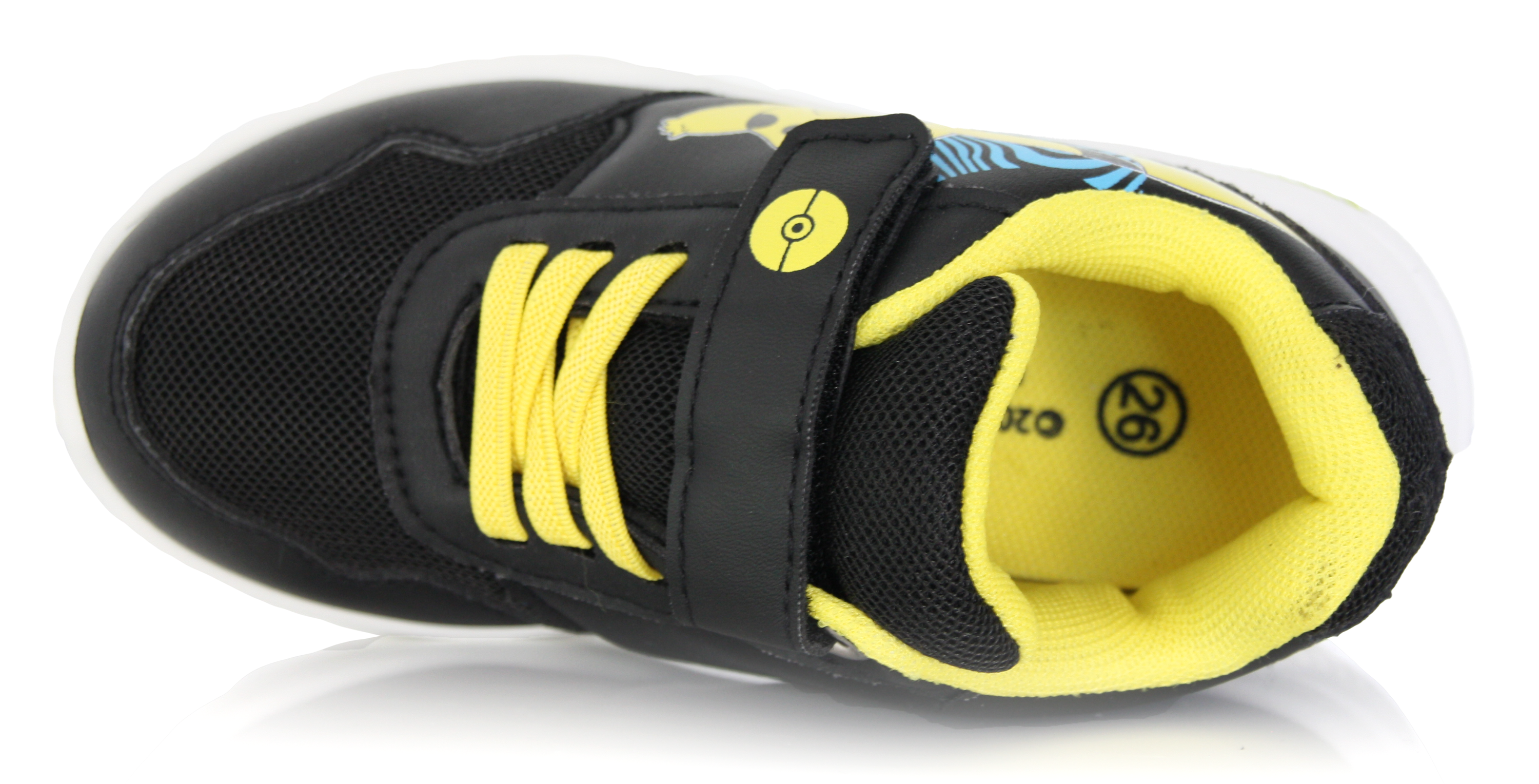 Baskets Enfant Pokémon Pikachu noir et jaune