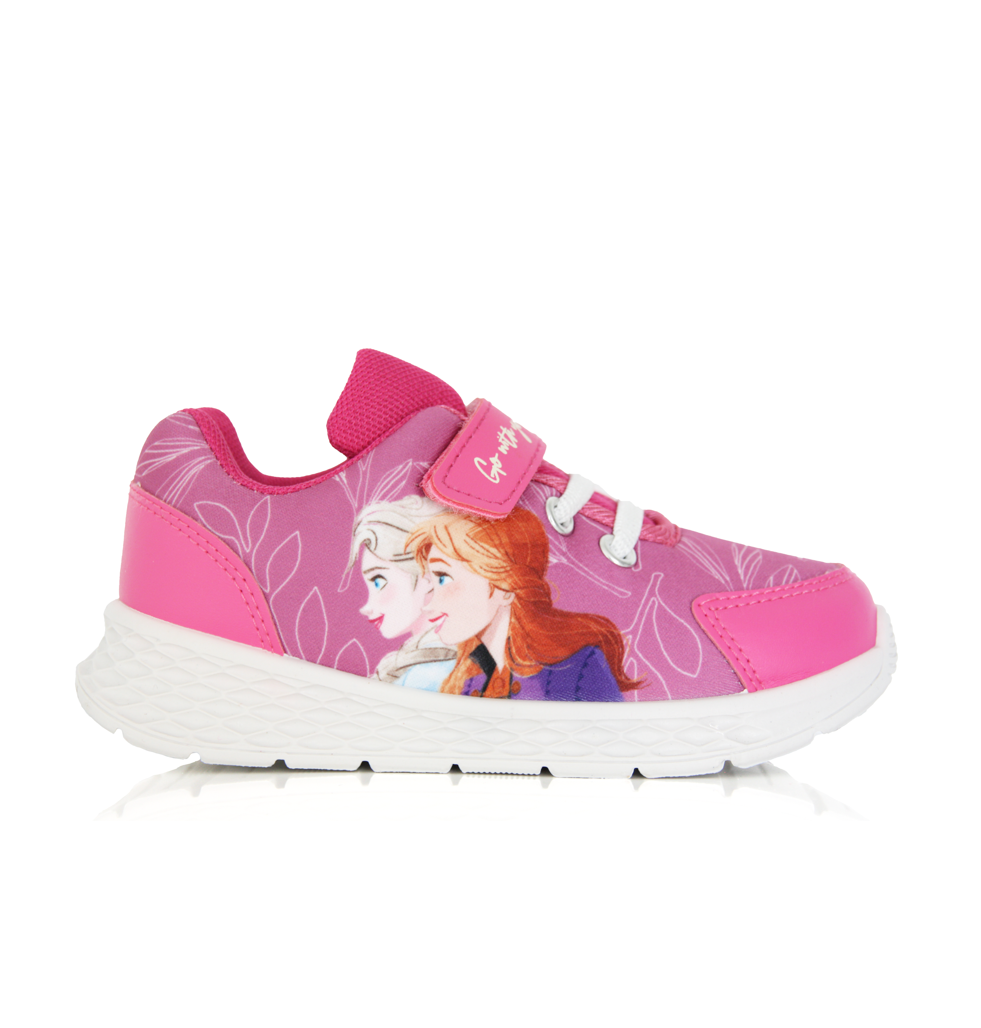 Baskets Fille Reine des Neiges Elsa & Anna Disney Rose