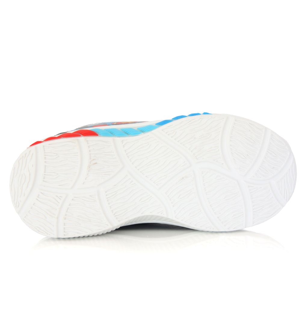 Baskets Superman Enfant Lumineuses Bleu Noir | Pointures 25 à 33