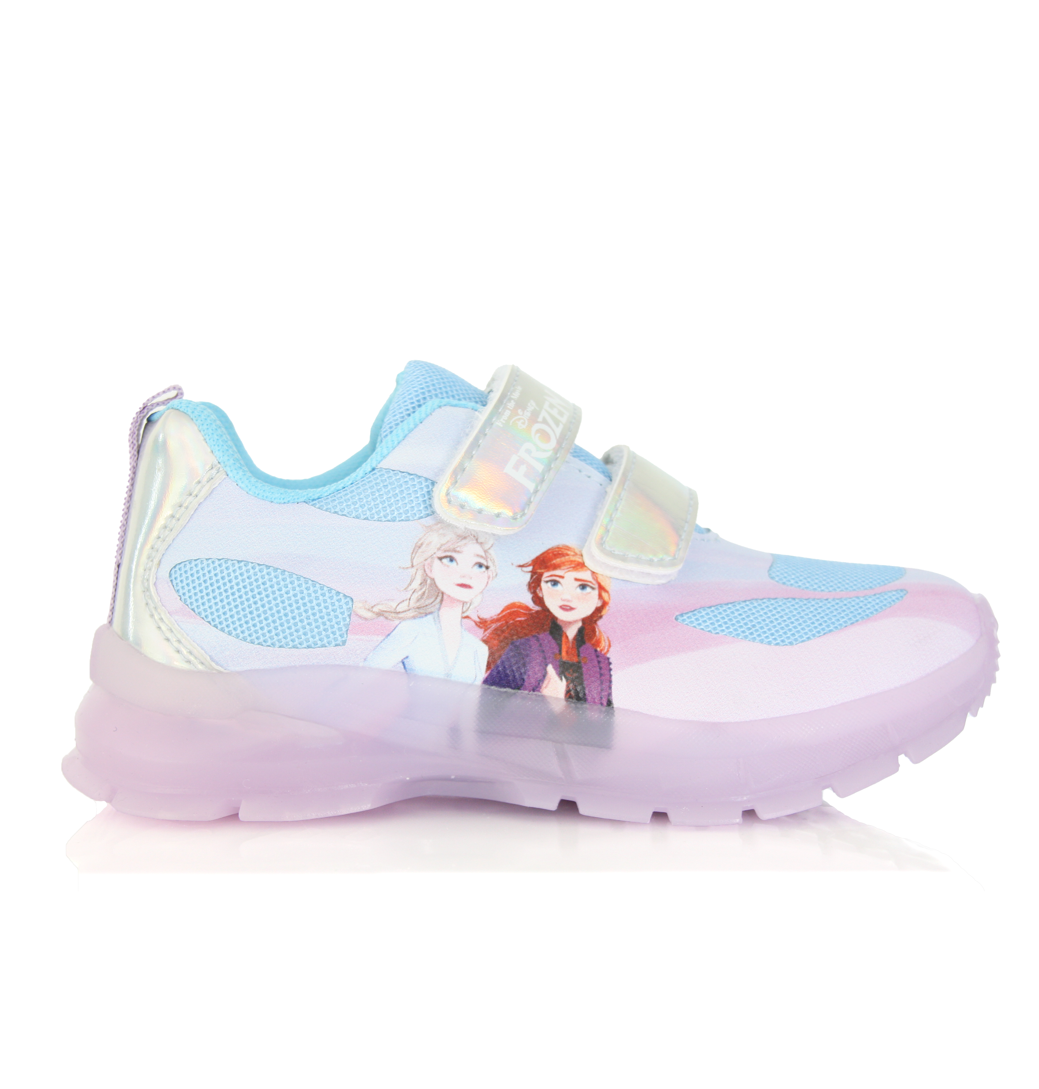 Baskets Fille Frozen Elsa & Anna Bleu, Rose Disney à Scratch Image principale du produit