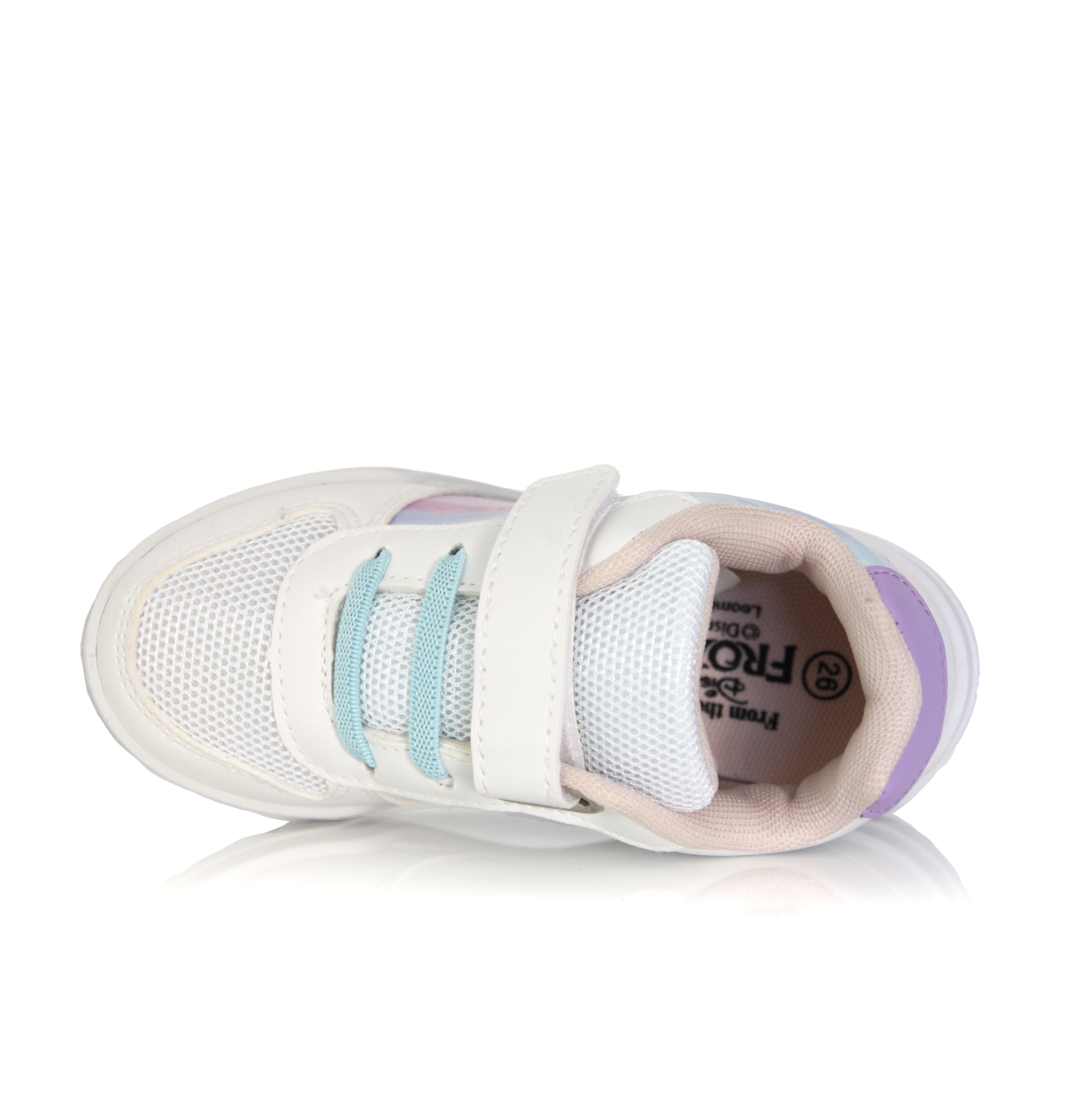 Baskets Fille Reine des Neiges Anna & Elsa blanche