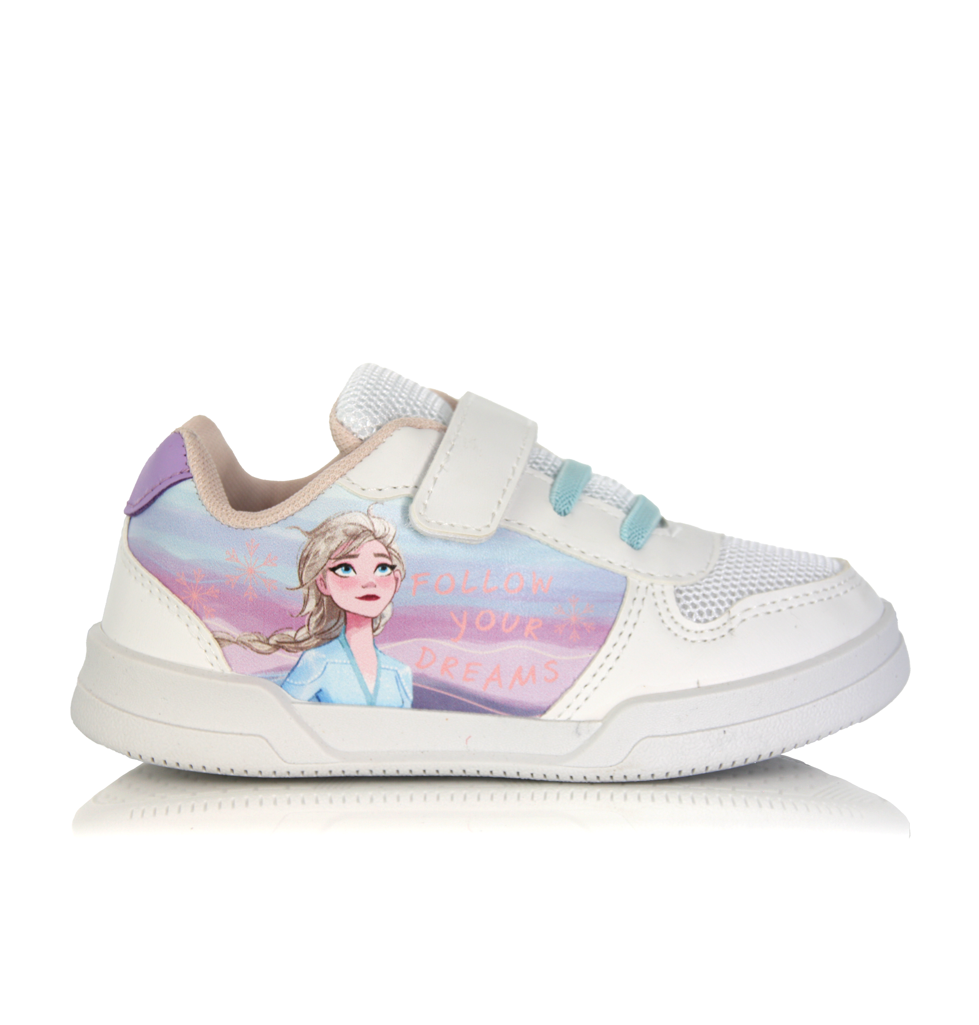 Baskets Fille Reine des Neiges Anna & Elsa blanche Image principale du produit