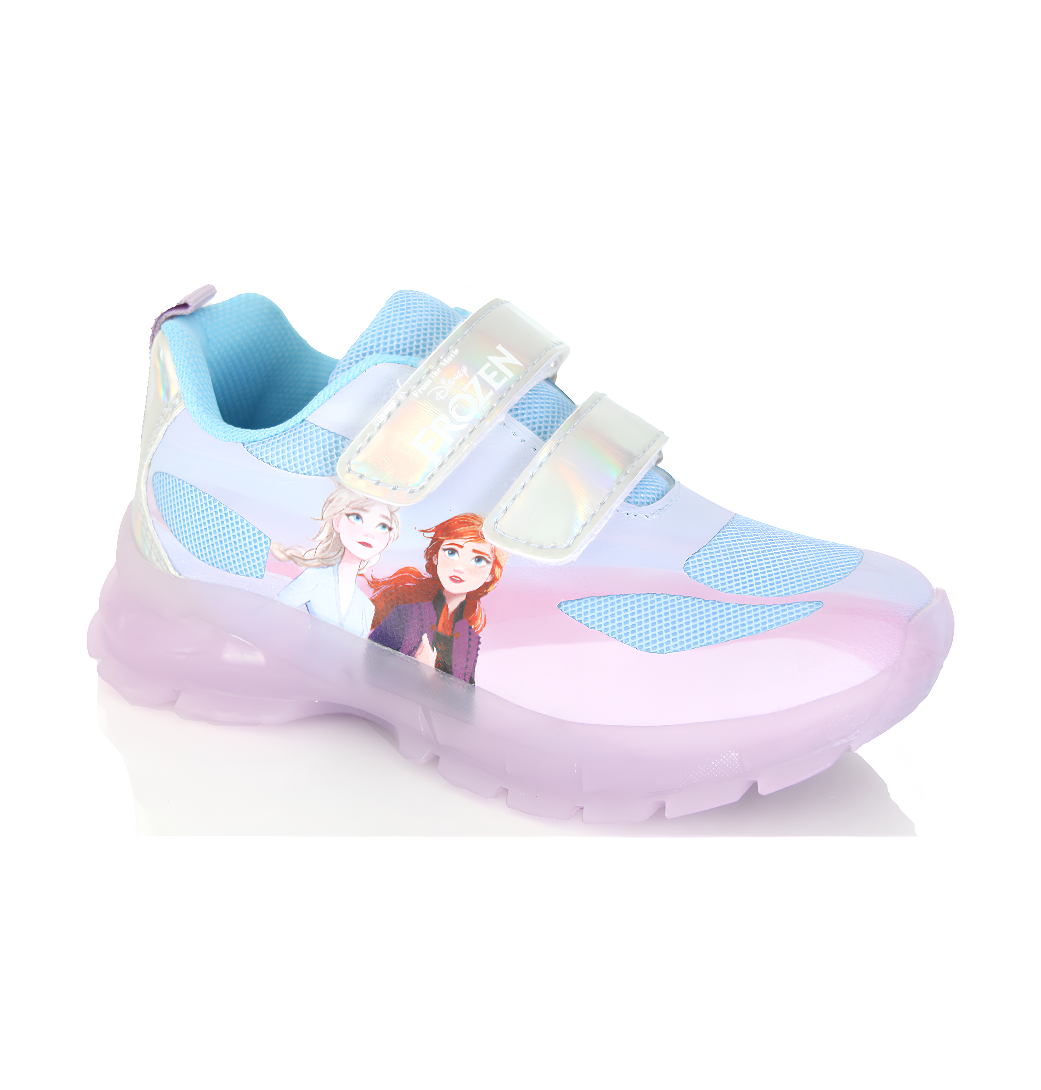 Baskets Fille Frozen Elsa & Anna Bleu, Rose Disney à Scratch Image secondaire du produit