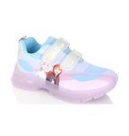 Baskets Fille Frozen Elsa & Anna Bleu, Rose Disney à Scratch