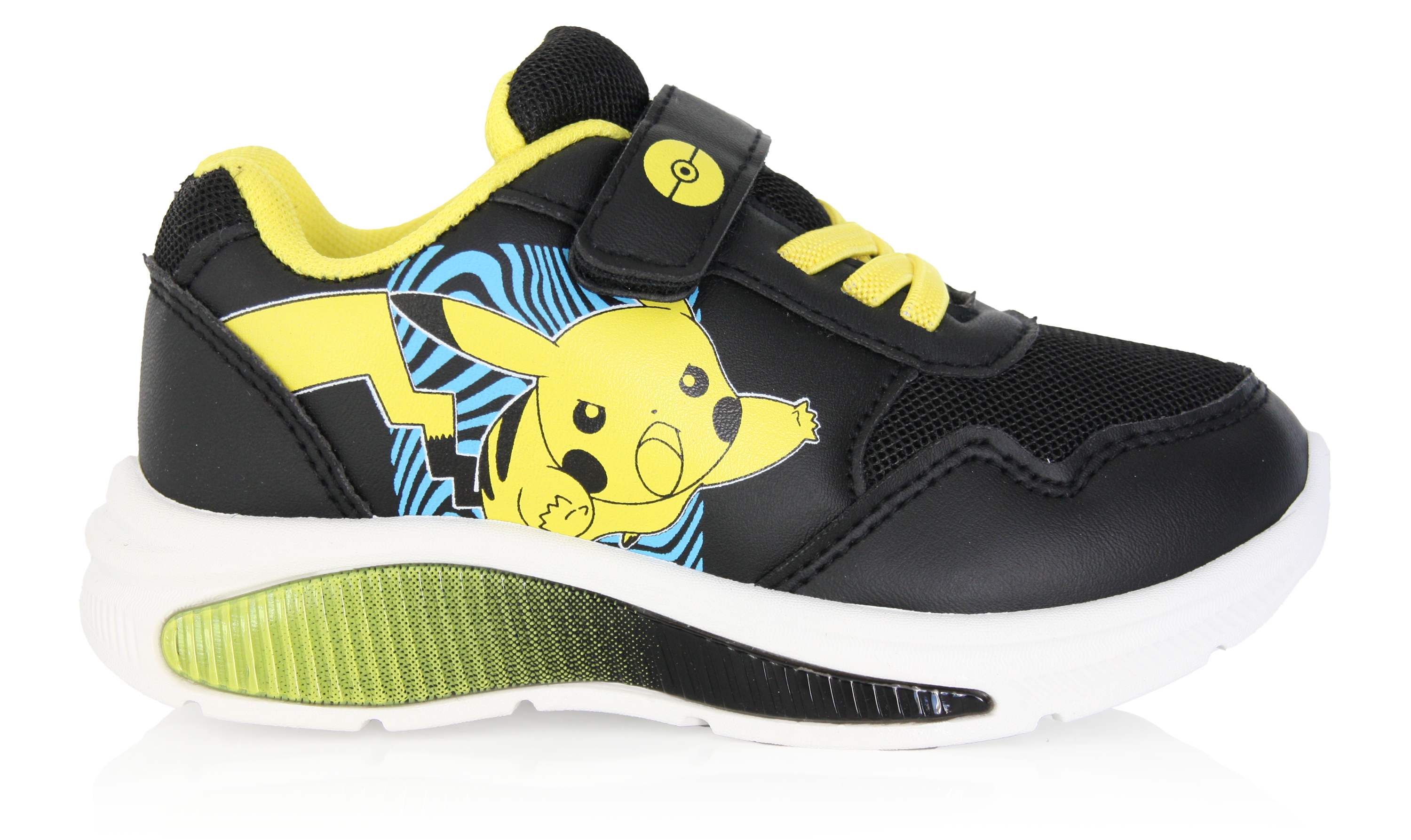 Baskets Enfant Pokémon Pikachu noir et jaune