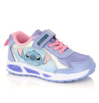 Baskets Stitch Fille Lumineuses Violet & Rose – Scratch Confort Enfant du 24 au 32