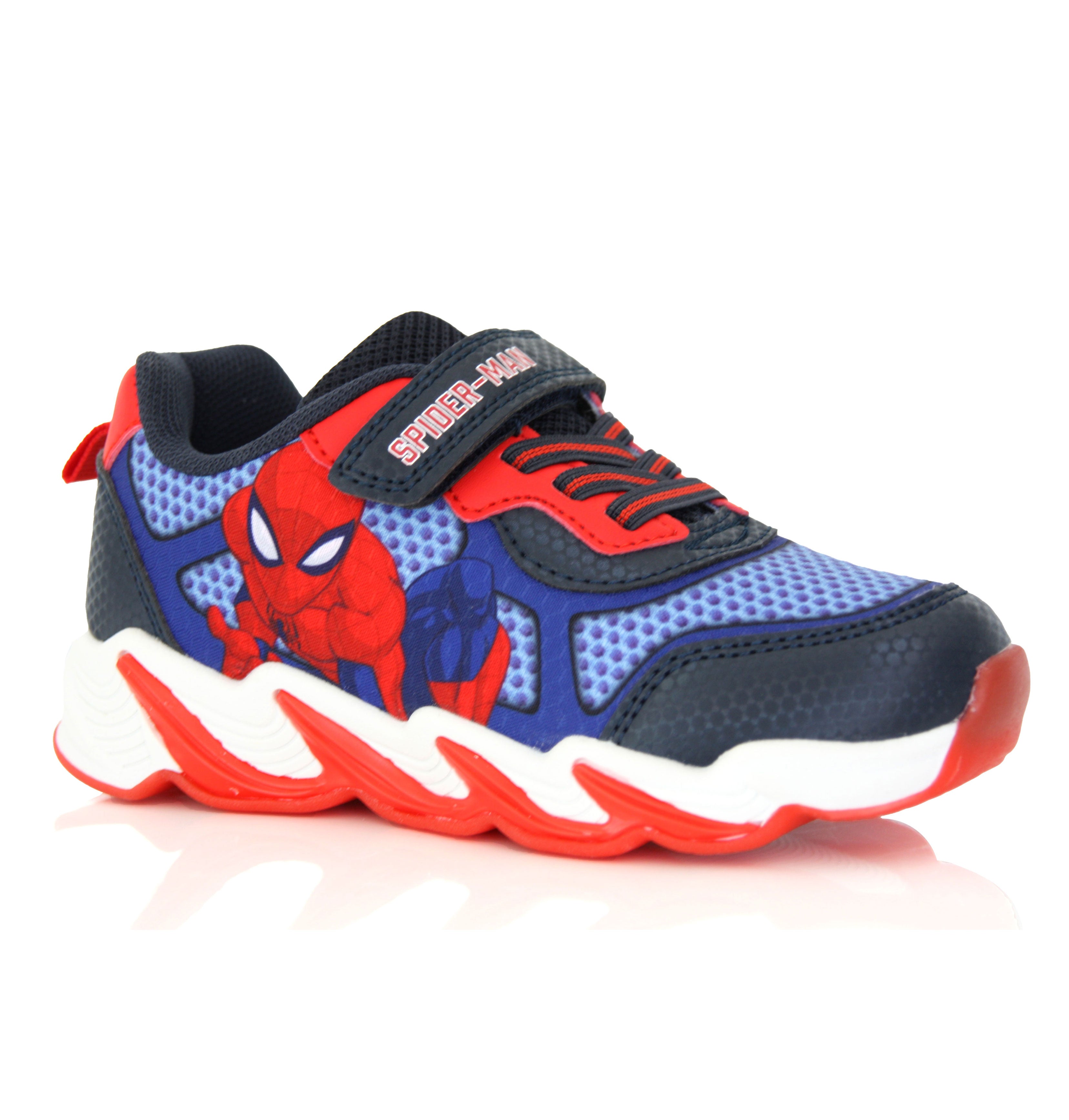 Baskets Spider-Man Enfant Bleu & Rouge – Scratch Confort du 25 au 33