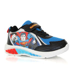 Baskets Superman Enfant Lumineuses Bleu Noir | Pointures 25 à 33