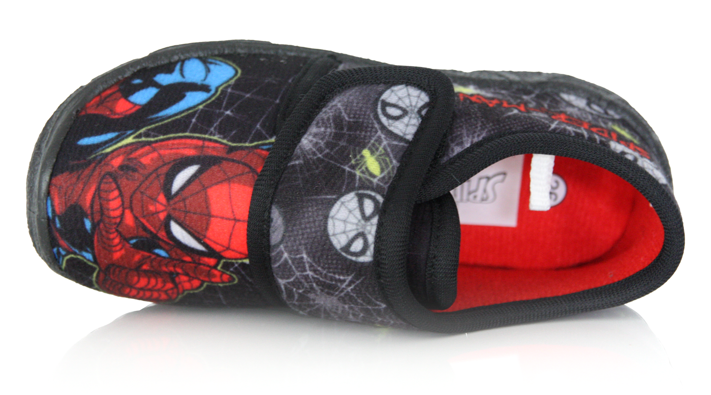 Chaussons Spiderman noir enfant