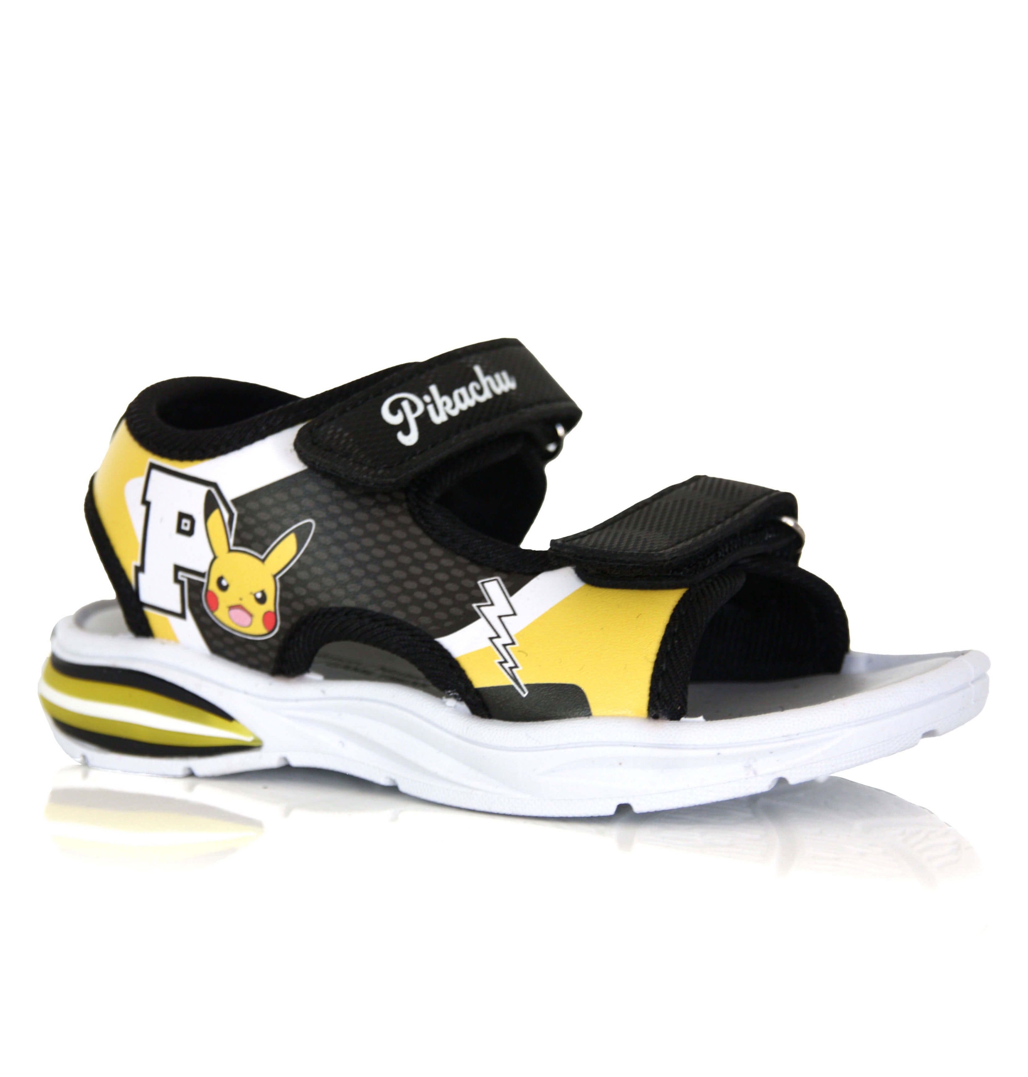 Sandales Pokémon Pikachu Noires et Jaunes Enfant 24 au 30