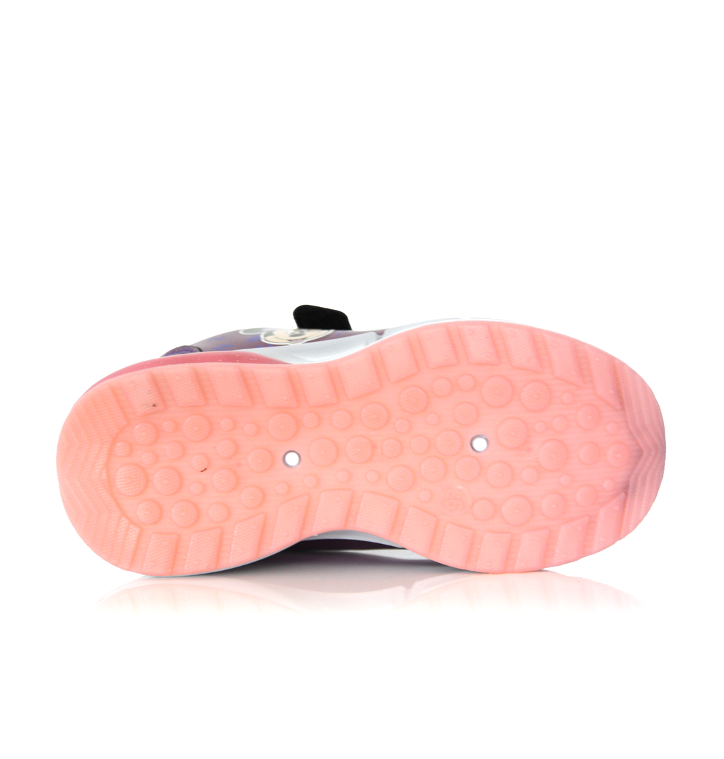 Baskets Fille Minnie Mouse Lumineuses – Rose & Violette Métallisé Disney