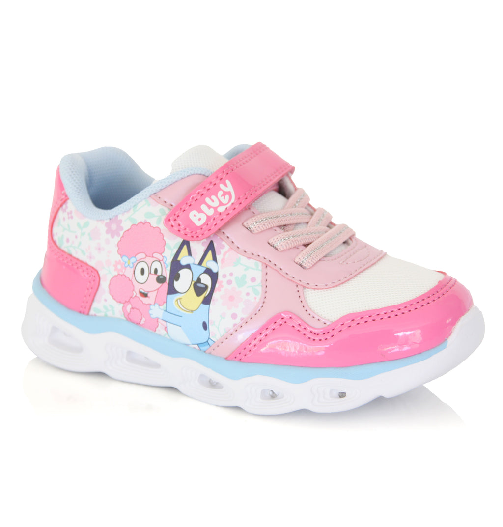 Baskets Bluey Fille Rose Lumineuses – Scratch Confort du 24 au 30
