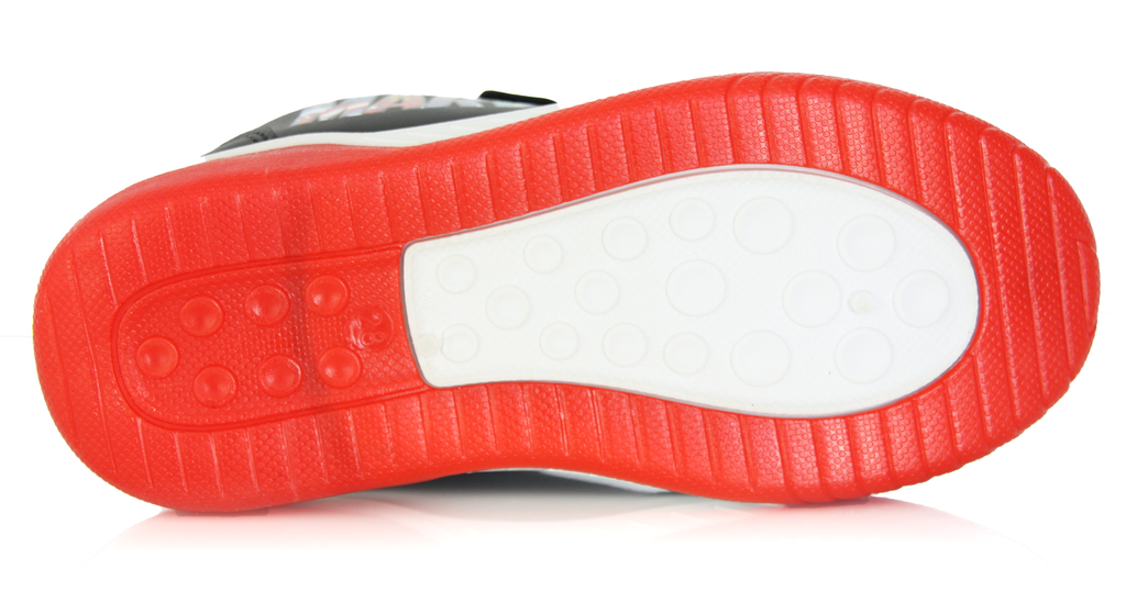 Baskets Enfant Marvel noir et rouge