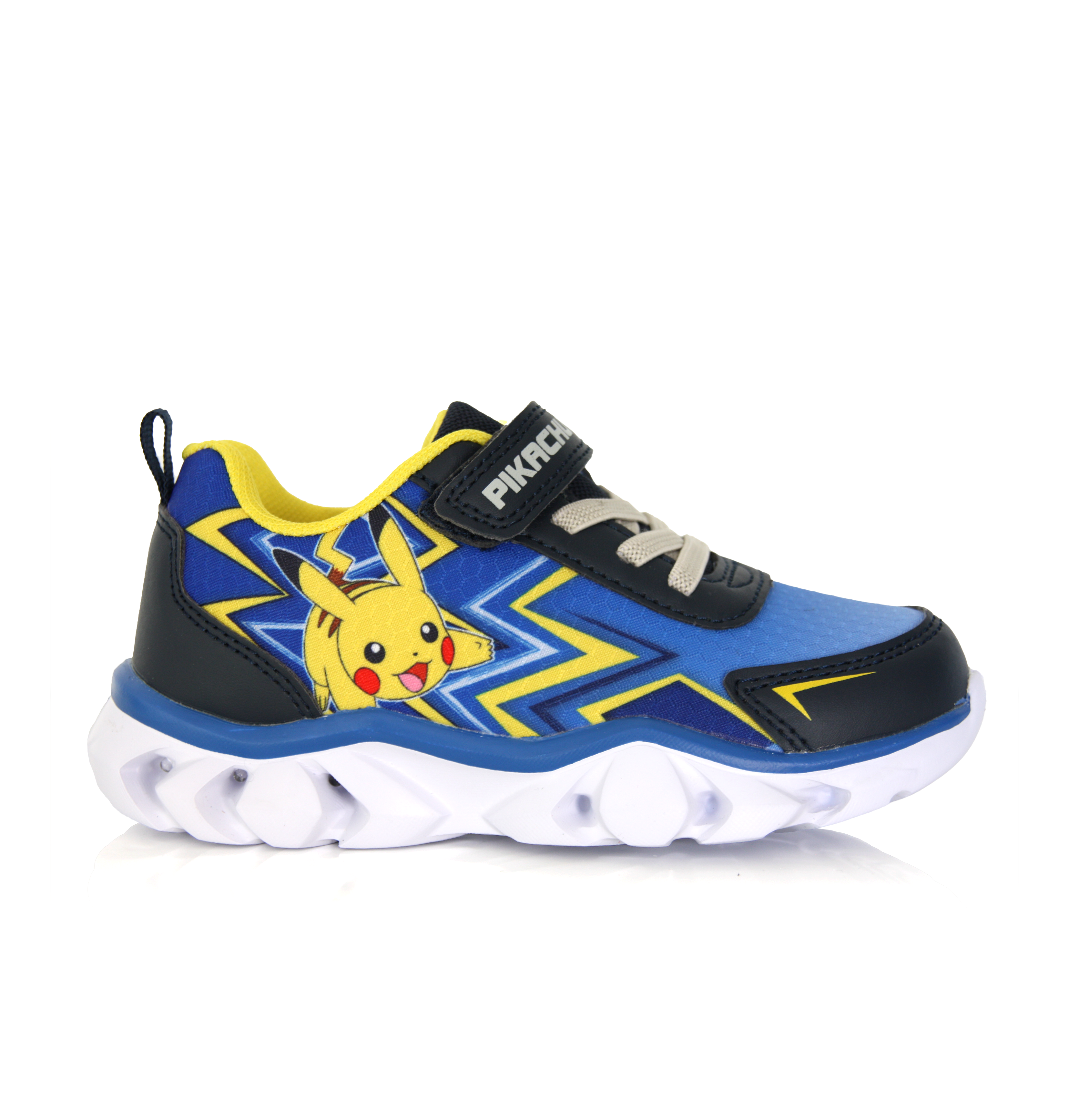 Baskets Enfant Pokémon Pikachu bleu et jaune