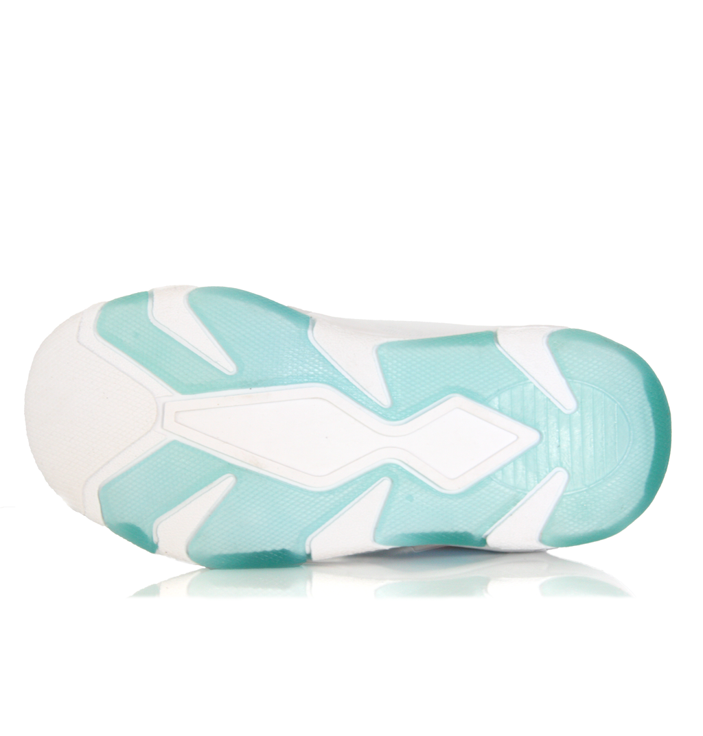 Baskets Fille Reine des Neiges pailletées Elsa Disney Turquoise