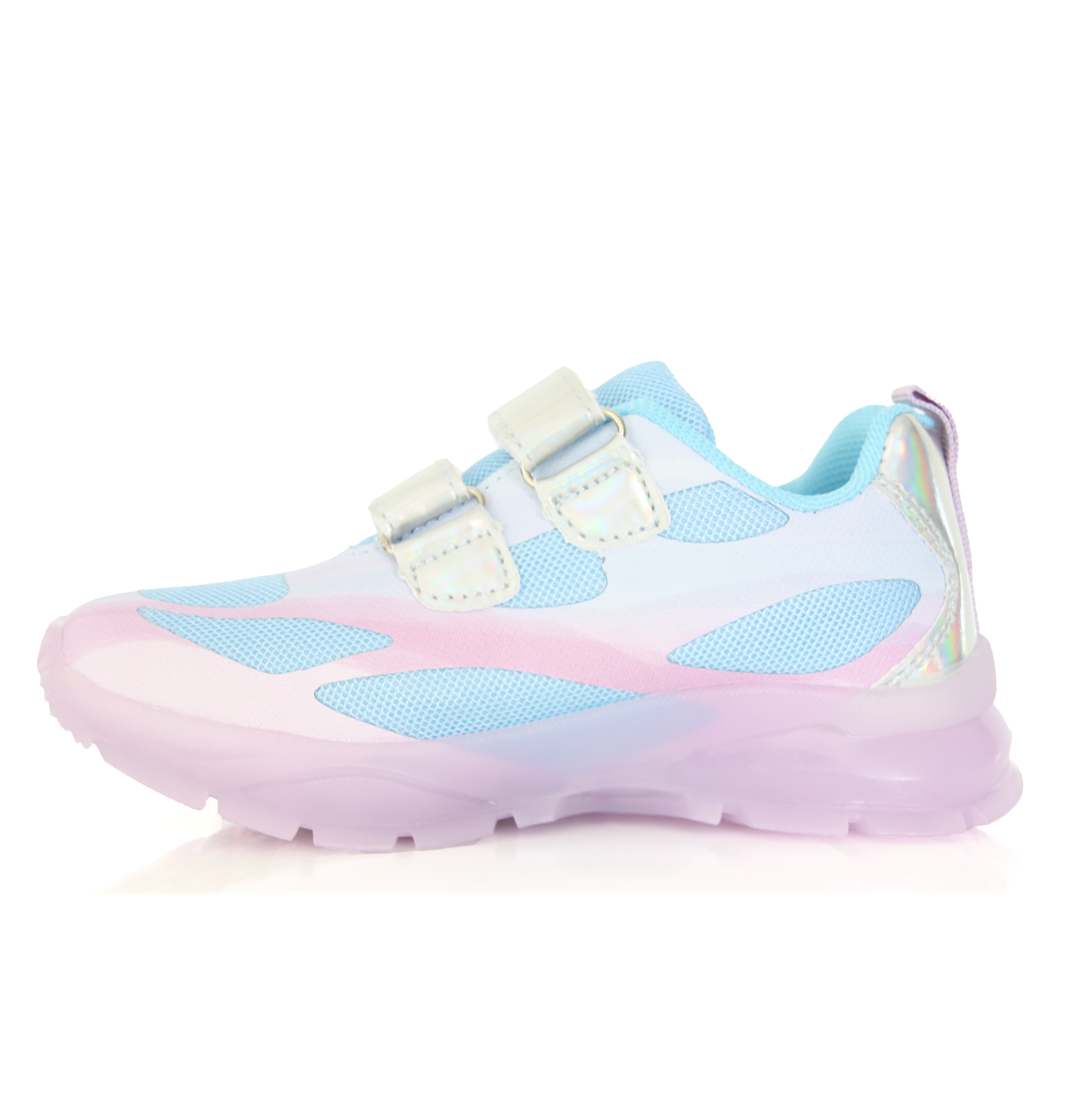 Baskets Fille Frozen Elsa & Anna Bleu, Rose Disney à Scratch