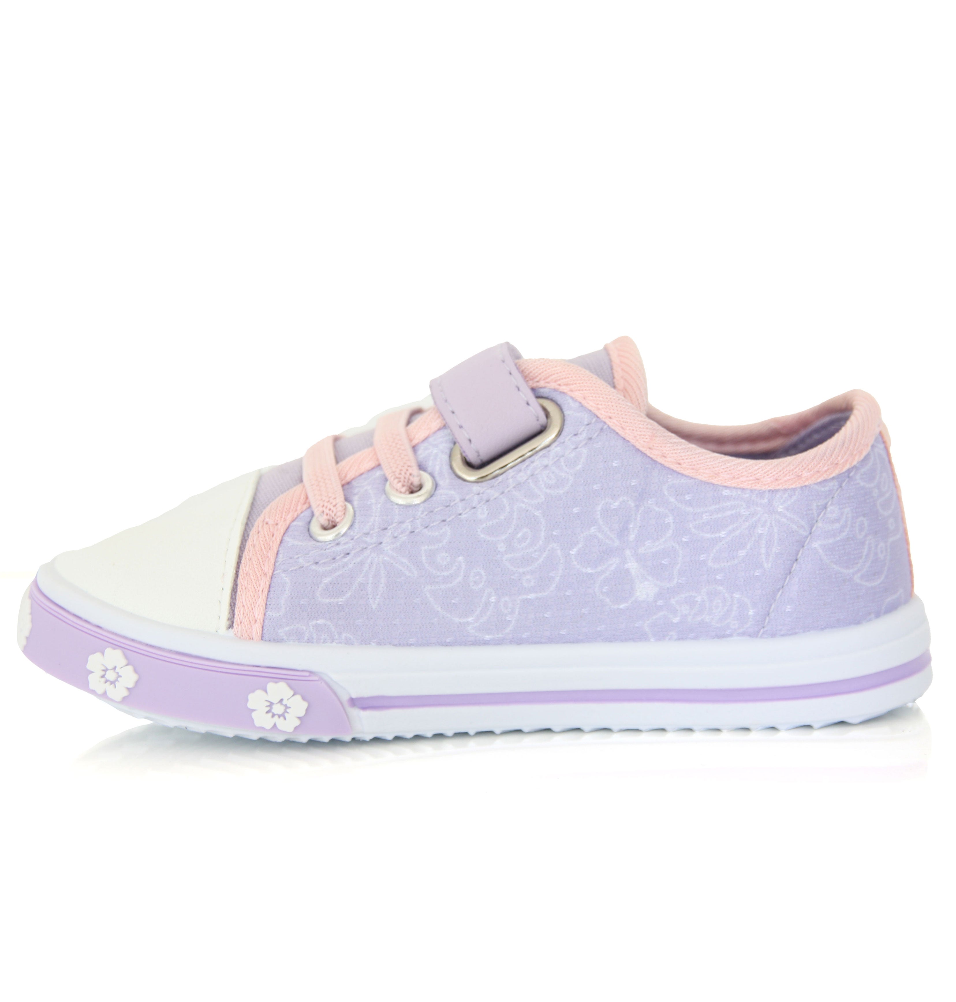 Baskets Basses Stitch Enfant Mauves du 20 au 25