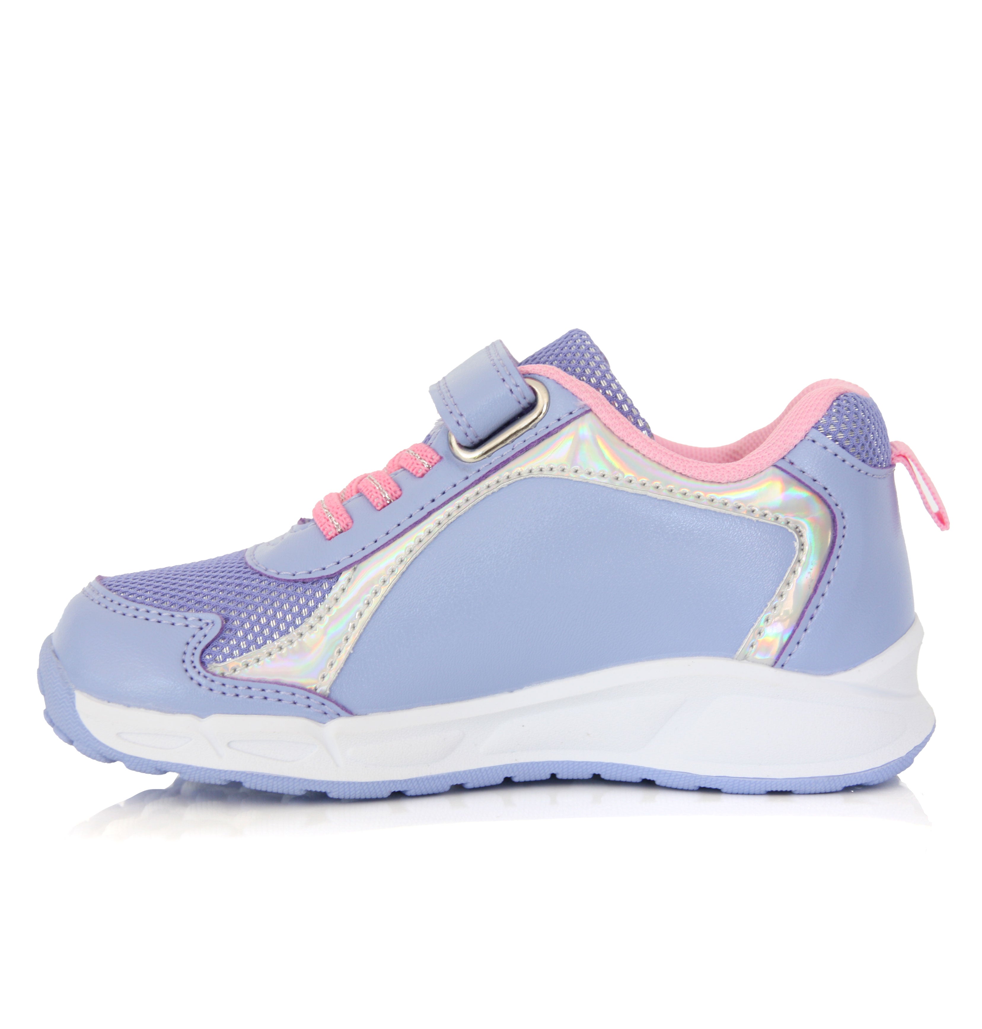 Baskets Stitch Fille Lumineuses Violet & Rose – Scratch Confort Enfant du 24 au 32