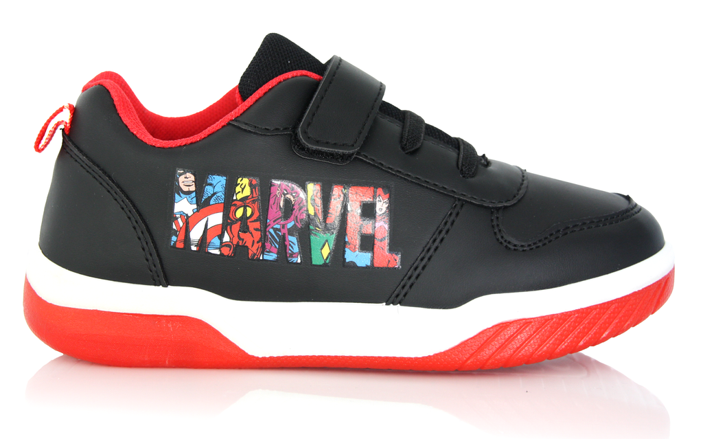 Baskets Enfant Marvel noir et rouge