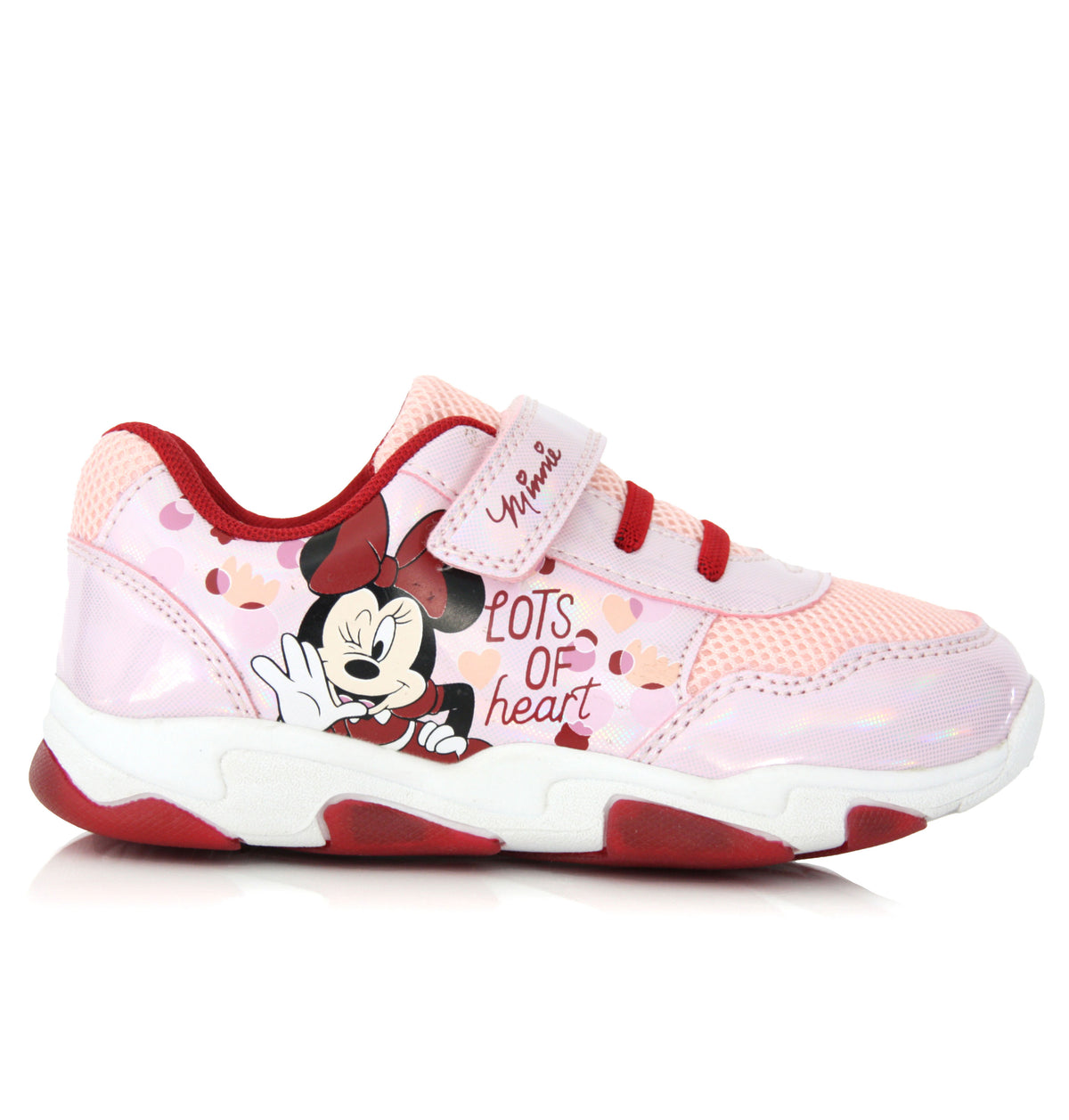 Baskets Minnie fille roses irisées 24 au 32